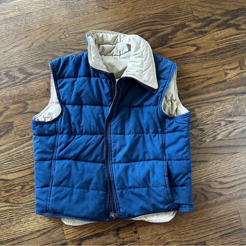 Vintage Y2K Retro Reversible Quilter Puffer Vest